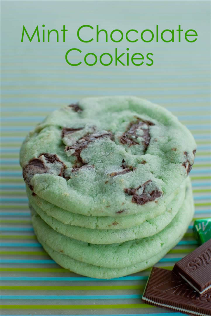 Mint Chocolate Chip Cookies A chocolate cookie crust (baked only 10 minutes!) topped with creamy mint filling and topped with rich, luscious no bake chocolate cheesecake filling!